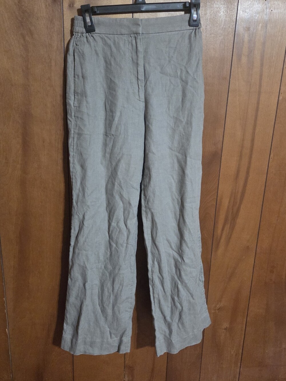 COS 100% Linen Wide Leg Pants Size 2